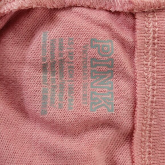 Pink Victoria's Secret Tie Dye Long Sleeve Mock Neck Jersey T Shirt - Picture 2 of 5